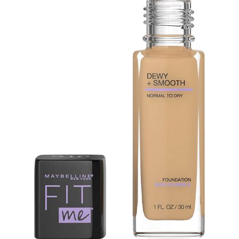 Fit me dewy and smooth - Free Shipping at $35. Maybelline Fit Me Dewy + Smooth Foundation with SPF 18 hydrates and smooths skin texture. Naturally radiant and moisturizing. Ideal for normal to dry skin. 